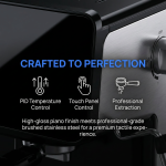 Touch control display on 20 bar home espresso machine