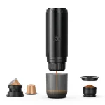Wireless Portable Espresso Maker, 19Bar 2-in-1 Coffee Capsule & Ground Coffee Machine, 7800mAh USB Rechargeable Travel Coffee Maker with 85℃ Constant Temp Heating for Camping, Office, Road Trip, Outdoor