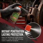 Nano Rust Remover Spray, Multi-Functional Penetrating Lubricant Spray for Metal Rust Removal, De-Grease, Lubricate, Anti-Rust for Auto, Bike, Garage Door, Marine & Industrial Use - Image 2