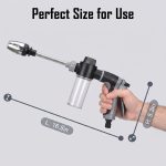 Garden Water Gun with Soap Dispenser, 4 Adjustable Spray Modes Long Pole Hose Nozzle for Car Washing Garden Irrigation Pet Bathing - Image 6