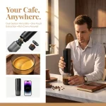 Wireless Portable Espresso Maker, 19Bar 2-in-1 Coffee Capsule & Ground Coffee Machine, 7800mAh USB Rechargeable Travel Coffee Maker with 85℃ Constant Temp Heating for Camping, Office, Road Trip, Outdoor - Image 2