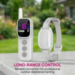 Dog Training Collar, 1000ft Remote Dog Shock Collar with 3 Training Modes (Beep, Vibration, Shock) IP67 Waterproof Rechargeable Training Collar for Small Medium Large Dogs - Image 5
