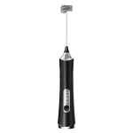 3 Speed Rechargeable Handheld Wireless Electric Milk Frother, USB Type-C Stainless Steel Foam Maker, Low Noise Electric Mixer for Coffee Latte, Cappuccino, Egg Whisk, Cream Blending for Home Kitchen, Office, Travel and Baking Use