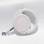 Retractable Dog Leash 3M/5M, Ergonomic Anti-Slip Handle Auto Lock Pet Walking Leash for Small Medium Dogs, Durable Polyester Tape, Night Safe Fluorescent Version Optional