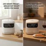 Rice Cooker, Mini Smart Rice Cooker | 2L 10 Menu Multifunctional Rice Cooker for 1-2 People Home Use - Image 6