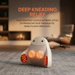 Back Massager Lumbar Support Pillow, 3 Levels Deep Tissue Kneading Massage Cushion with Infrared Heating, Ergonomic 26° Waist Massager for Office Home Car, Use for Back Neck Leg Abdomen - Image 5