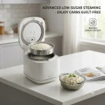 Rice Cooker, Mini Smart Rice Cooker | 2L 10 Menu Multifunctional Rice Cooker for 1-2 People Home Use - Image 5