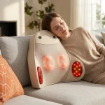 Back Massager Lumbar Support Pillow, 3 Levels Deep Tissue Kneading Massage Cushion with Infrared Heating, Ergonomic 26° Waist Massager for Office Home Car, Use for Back Neck Leg Abdomen - Image 3