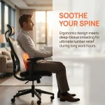 Back Massager Lumbar Support Pillow, 3 Levels Deep Tissue Kneading Massage Cushion with Infrared Heating, Ergonomic 26° Waist Massager for Office Home Car, Use for Back Neck Leg Abdomen - Image 2