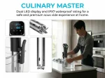 Sous Vide Precision Cooker, 25℃-92.5℃ Accurate Temperature Digital Slow Cooker, 3D Uniform Heating Immersion Circulator with Overheat & Dry Burn Protection for Home Kitchen & Commercial Use - Image 7