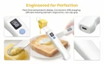Rechargeable Heated Butter Knife, IP67 Waterproof Digital Temperature Display Butter Spreader, 2 Heating Modes 430 Stainless Steel Blade for Toast Cheese Jam - Image 3
