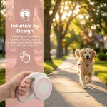 Retractable Dog Leash 3M/5M, Ergonomic Anti-Slip Handle Auto Lock Pet Walking Leash for Small Medium Dogs, Durable Polyester Tape, Night Safe Fluorescent Version Optional - Image 6