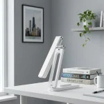Foldable Rechargeable Eye Protection Desk Lamp, Double Head 5W LED Touch Control Light, 3 Color Temperature Dimmable Portable Table Lamp for Student Dormitory Bedroom Office Camping - Image 7