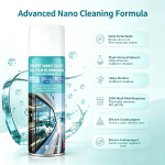 Nano Car Glass Oil Film Remover Spray, 450ml Anti-Glare Windshield Cleaner, Long Lasting Rain Repellent Hydrophobic Glass Coating for Automotive, Yacht & Household Glass - Image 7