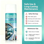 Nano Car Glass Oil Film Remover Spray, 450ml Anti-Glare Windshield Cleaner, Long Lasting Rain Repellent Hydrophobic Glass Coating for Automotive, Yacht & Household Glass - Image 2