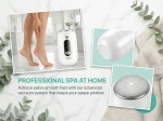 Wireless Electric Foot Callus Remover, 3 Speed Adjustable Foot File with 2 Stainless Steel Grinding Heads, Low Noise Rechargeable Portable Pedicure Tool for Cracked Heels, Dead Skin, Thick Callus Home Foot Care - Image 7