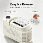 Portable Mini Ice Maker, 8 Solid Square Ice Cubes, 10-15 Mins Fast Ice Making, Dual Power AC220V & DC12V Car Ice Machine for Camping, RV, Home Desktop - Image 5