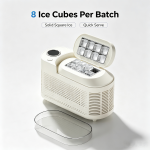 Portable Mini Ice Maker, 8 Solid Square Ice Cubes, 10-15 Mins Fast Ice Making, Dual Power AC220V & DC12V Car Ice Machine for Camping, RV, Home Desktop - Image 2