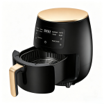 6L Large Capacity Touch Screen Air Fryer, 1400W Hot Air Circulation Oilless Cooker, 8 Preset Cooking Modes, Auto Shut-Off, Non-Stick Basket, Low Fat Healthy Frying for Home Kitchen