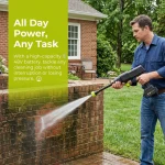 24V Cordless High Pressure Washer Gun, 30BAR Portable Self-Priming Power Cleaner with 10M Hose for Car, Home, Patio & Garden Cleaning - Image 2