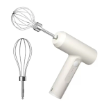 Wireless Electric Hand Mixer, 3 Speed USB Rechargeable Egg Beater with 2 Pcs 304 Stainless Steel Whisks, Standable Cordless Mini Mixer for Baking Baby Food Camping Dorm Home Use