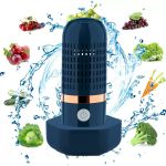 Capsule Fruit & Vegetable Purifier, Wireless Portable Food Cleaner with Hydroxyl Ion Electrolysis Technology, Pesticide Residue & Bacteria Remover for Fruits, Vegetables, Meat, Seafood, Grains