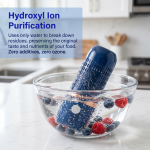 Capsule Fruit & Vegetable Purifier, Wireless Portable Food Cleaner with Hydroxyl Ion Electrolysis Technology, Pesticide Residue & Bacteria Remover for Fruits, Vegetables, Meat, Seafood, Grains - Image 6