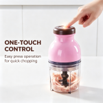 Mini Electric Food Chopper, Multifunctional Baby Food Processor, Small Meat Grinder for Garlic, Vegetables, Fruit, Mincing & Puree Making - Image 5