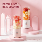 Portable Wireless Juicer Cup, USB Rechargeable Mini Blender, Twin Cups Design Personal Fresh Juice Mixer for Travel, Office, Gym - Image 3